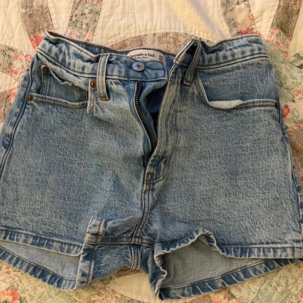 Abercrombie & Fitch Light Blue Jean Shorts